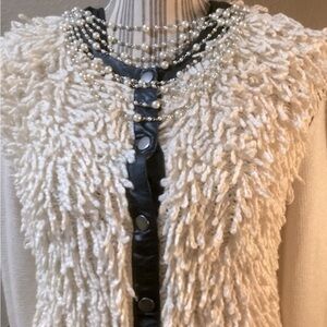 RACHEL Rachel Roy Cream Chunky Knit Sweater